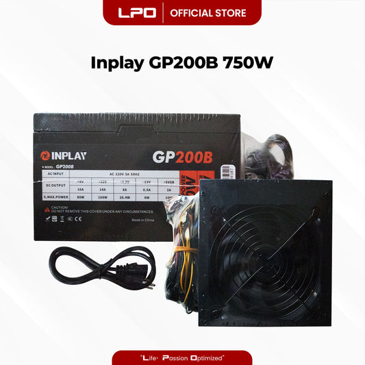 Inplay GP200B 750W Generic Power Supply For CPU Desktop PC Computer