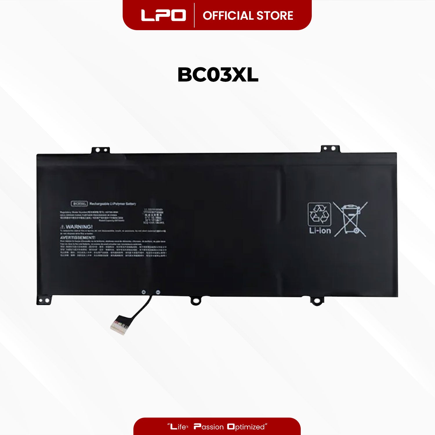 Laptop Battery BC03XL Compatible with HP Pro c640 Chromebook, HP Pro c640 Chromebook Enterprise