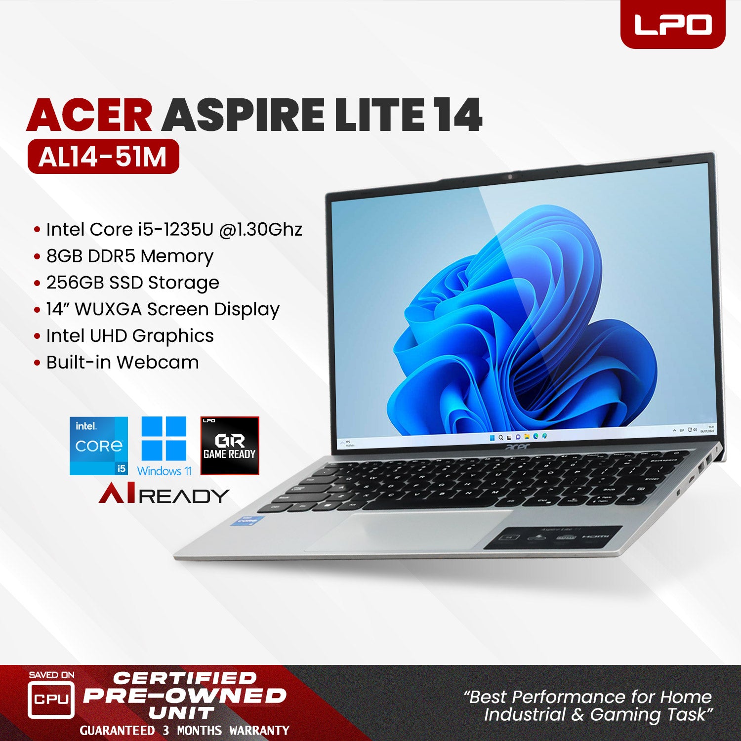 Pre owned Acer Aspire Lite 14 AL14-51M