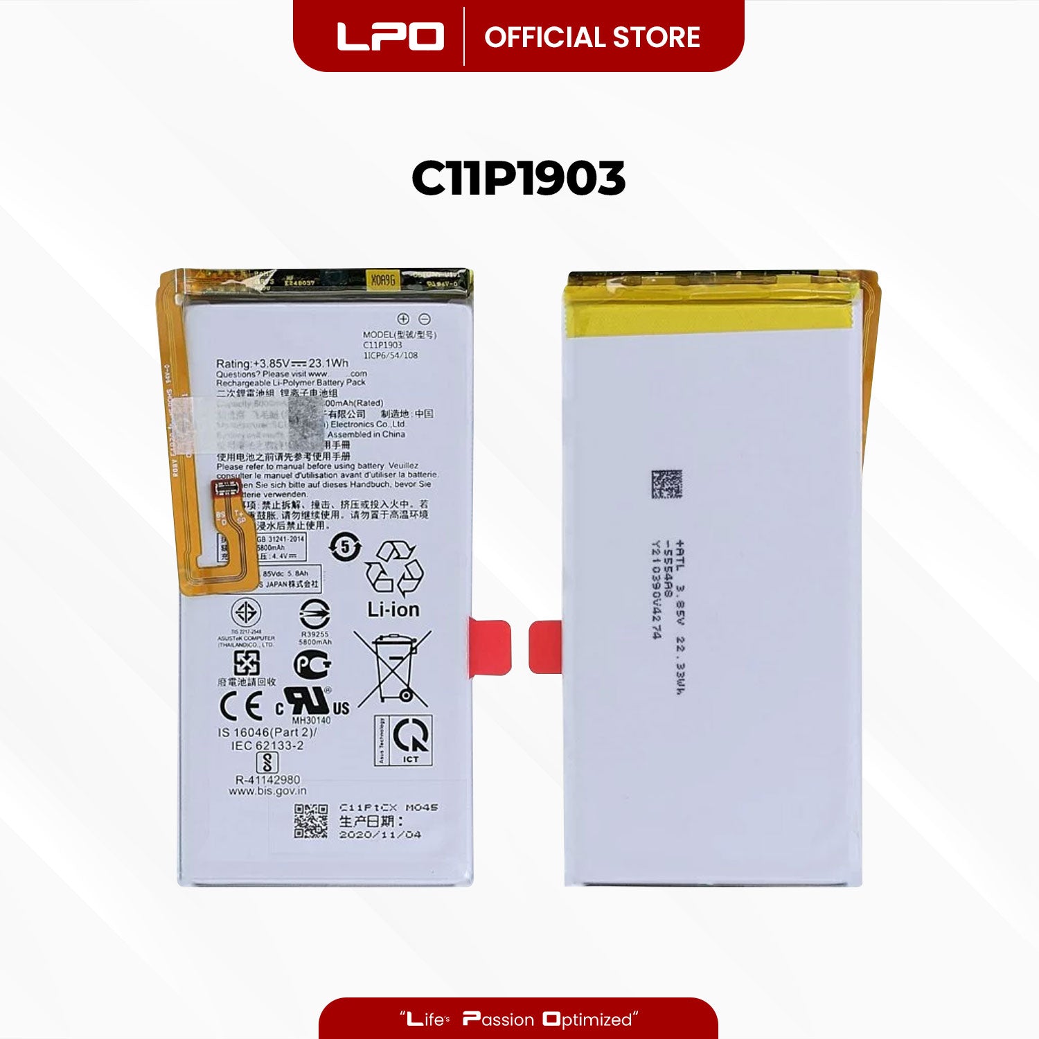 Cellphone Battery	Asus ROG Phone 3 2020 C11P1903 Compatible with ASUS_I003D, ZS661KS