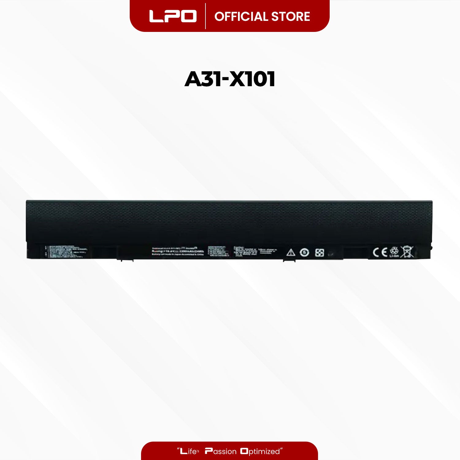 Laptop Battery A32-X101 / A31-X101 Compatible with Asus Eee PC X101 Eee PC X101C Eee PC X101CH