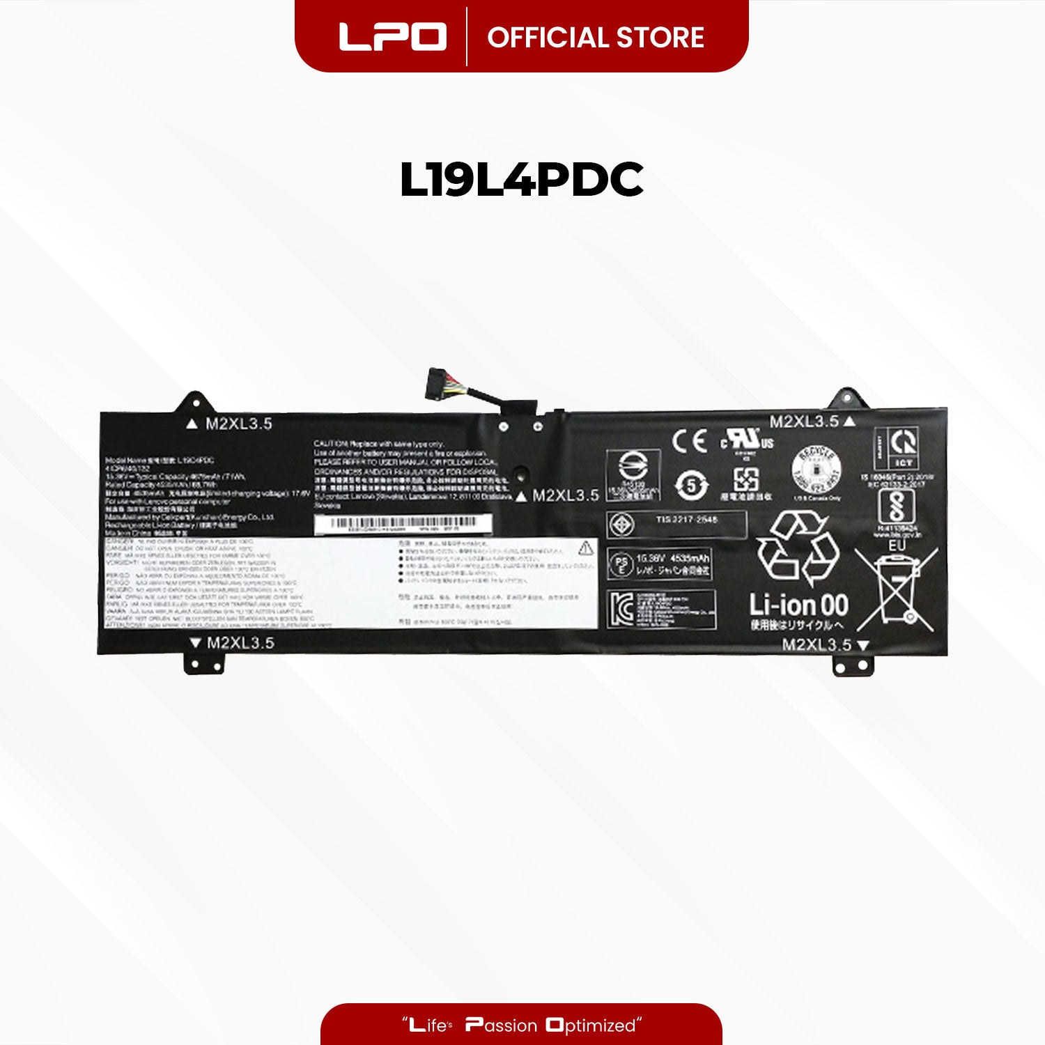 Laptop Battery L19L4PDC Compatible with Lenovo Yoga 7 14ITL5 82BH005NTA, 82BH008UGE