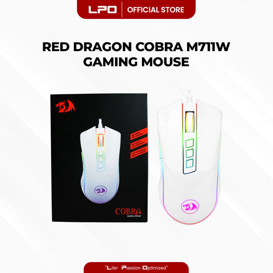 Redragon Cobra M711W Gaming Mouse RGB Colored Backlit Wired Mouse For PC Laptop Computer