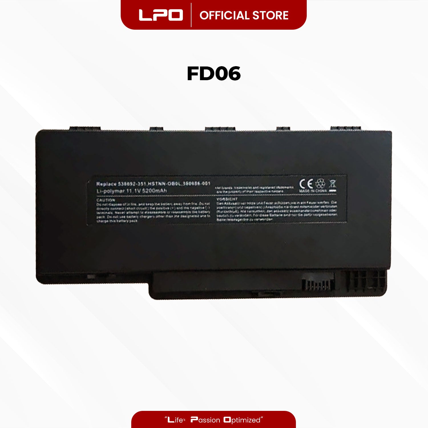 Laptop Battery FD06 Compatible with HP Pavilion dm3 Series Pavilion dm3-1000 Series