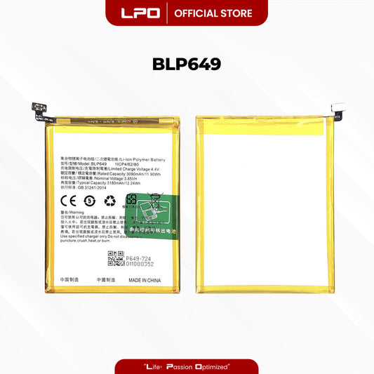 Cellphone Battery	Oppo A83 2018 BLP649 Compatible with CPH1729, CPH1827 - LPO Laptop PC-Outlet