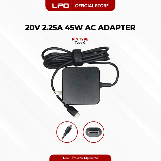 Laptop Charger Acer 20V 2.25A 45W Type C Compatible with Acer Laptops