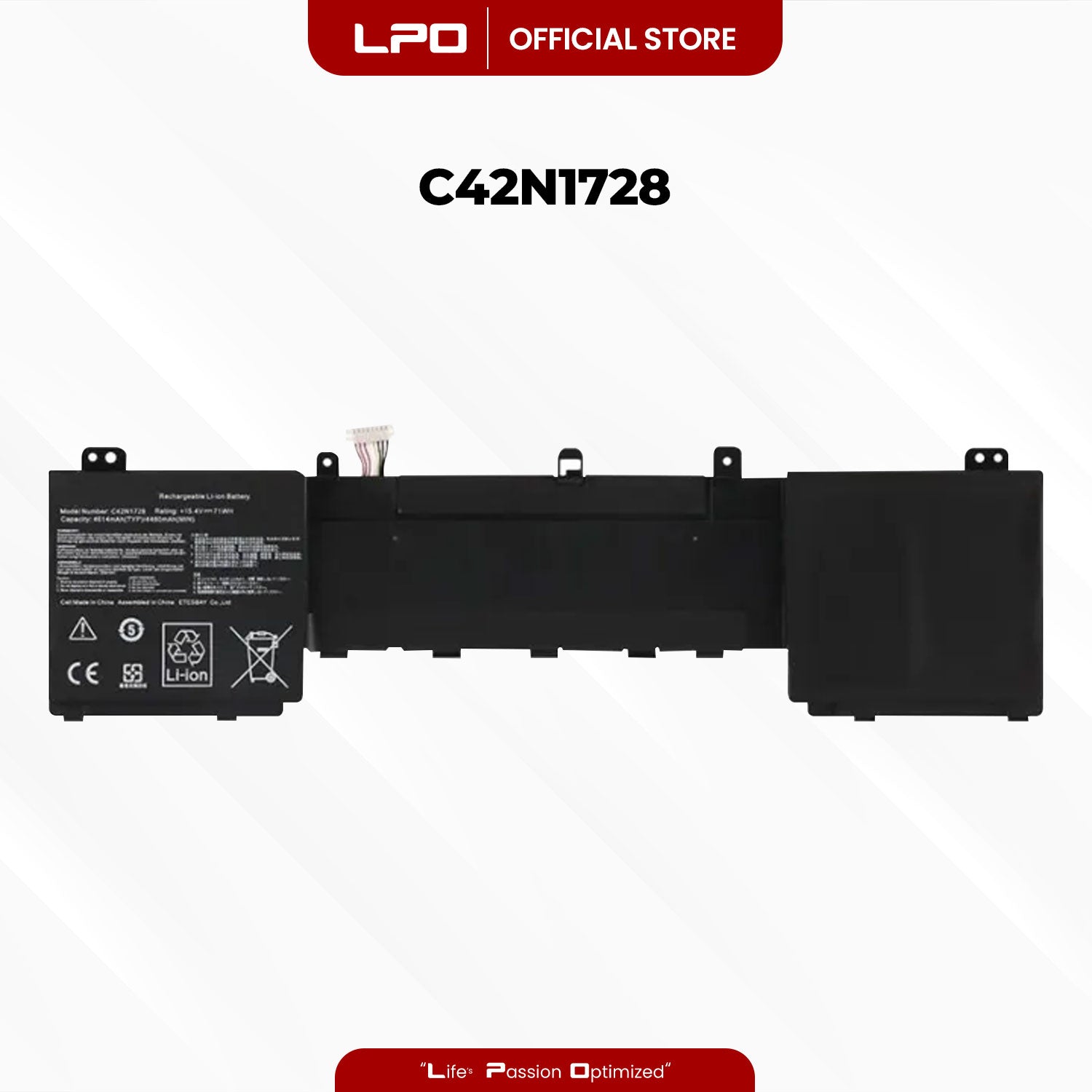 Laptop Battery C42N1728 Compatible with Asus Zenbook Pro 15 U5500 UX550G UX550GDX UX550GE