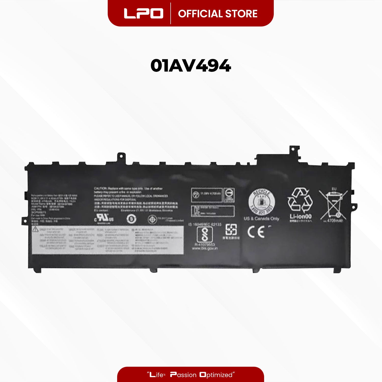 Laptop Battery 01AV494 Compatible with Lenovo ThinkPad X1 Carbon 2017, X1 Carbon 2018