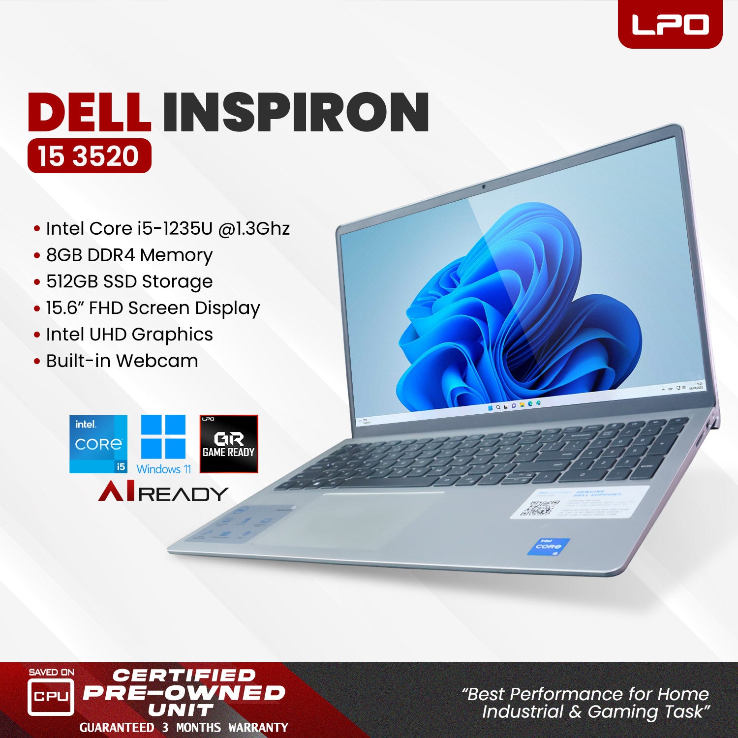 Pre-owned Dell Inspiron 15 3520