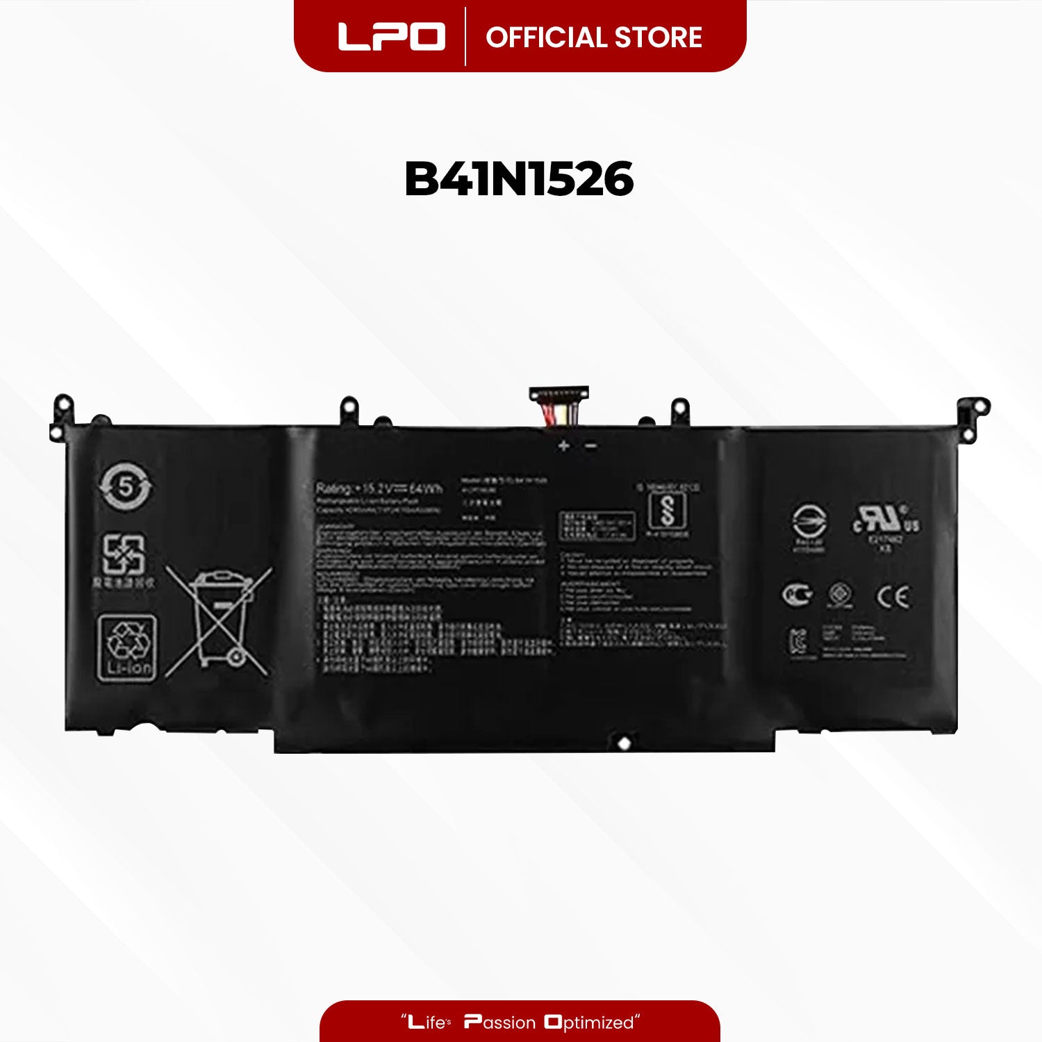 Laptop Battery B41N1526 Compatible with Asus GL502V GL502VT GL502VT-1A ROG s5
