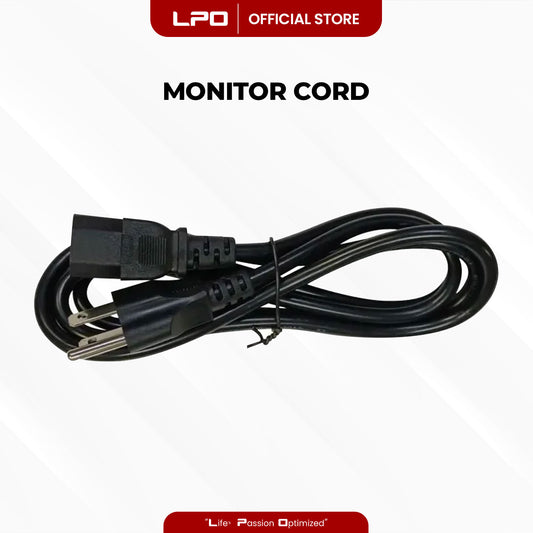 Power Cord	Monitor Cord Laptop Charger US Triangle Plug 3 Pin for CPU, Monitor, Printer