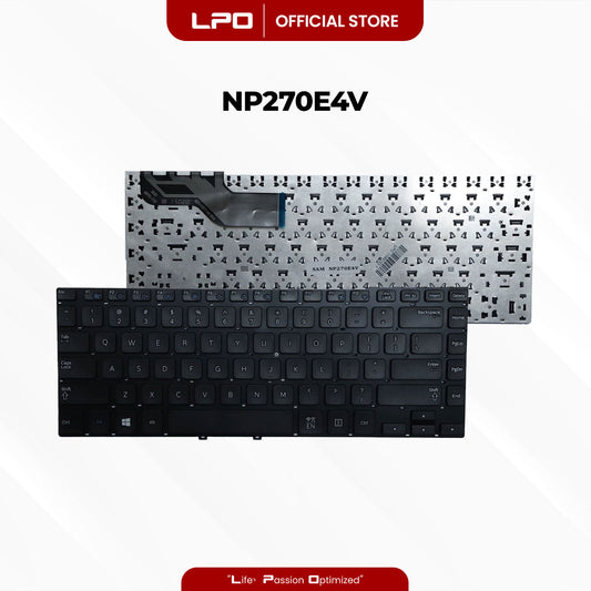 Laptop Keyboard SAMSUNG NP270E4V Internal / Panel Black US Compatible with Samsung NP270
