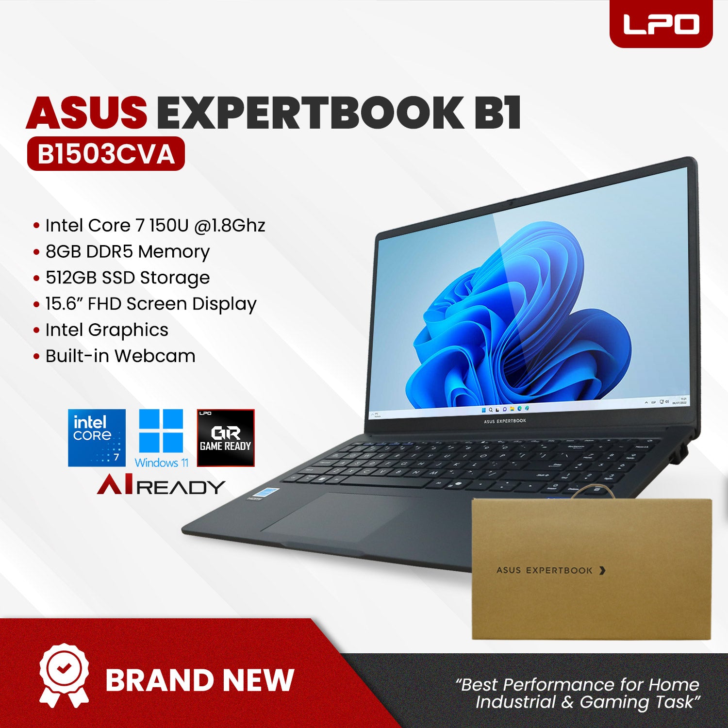 Brand New Asus ExpertBook B1 B1503CVA