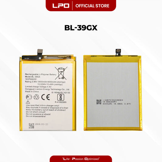 Cellphone Battery	Infinix Hot S3 2018 BL-39GX Compatible with X573, X573B - LPO Laptop PC-Outlet