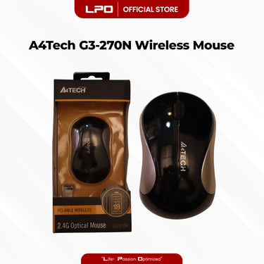 A4Tech G3-270N Wireless Mouse with USB Receiver For PC and Laptop