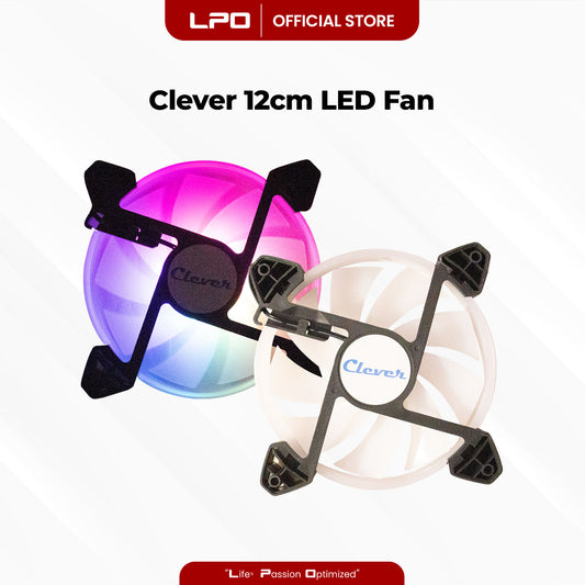 Clever Led Fan Rainbow Color 12cm 120 speed For Computer PC Case
