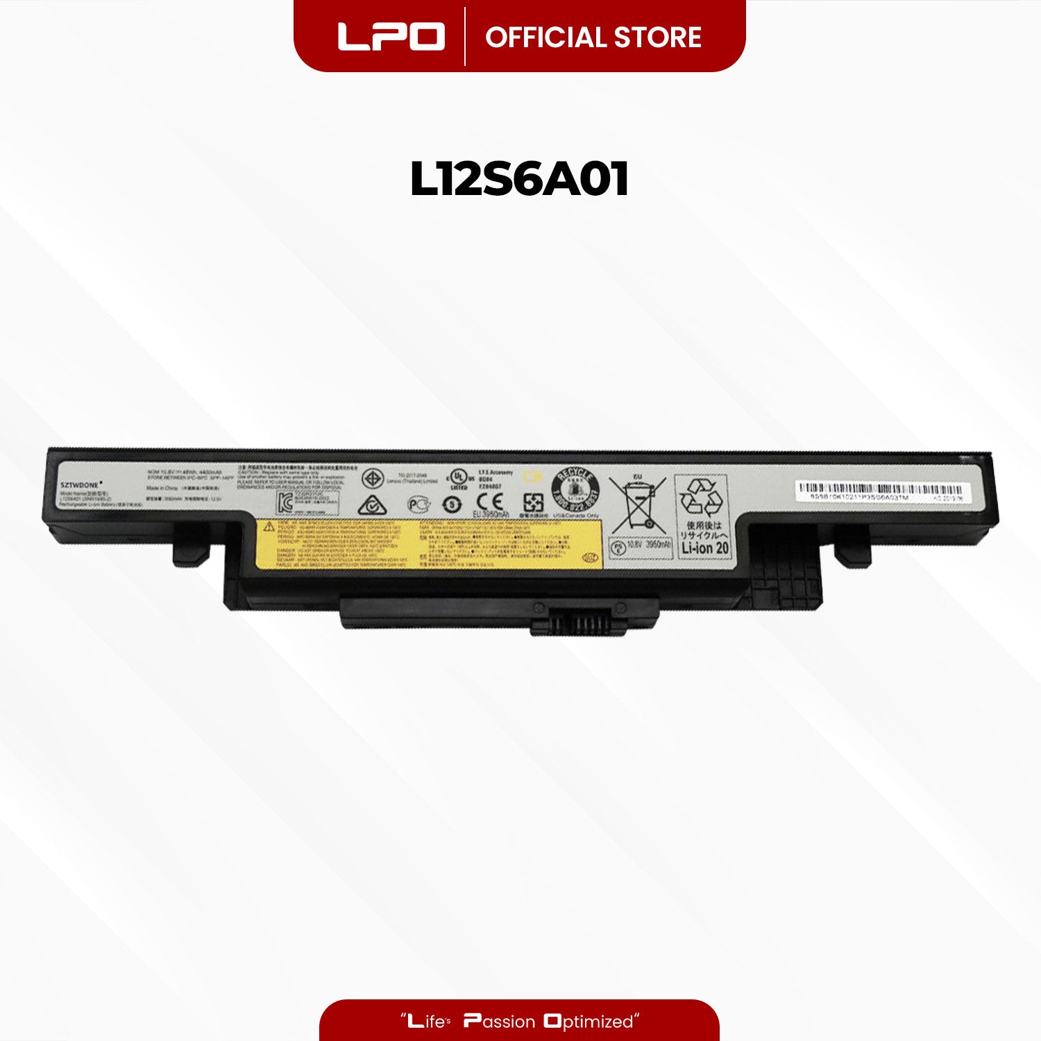 Laptop Battery L12S6A01 Compatible with Lenovo Y400 Y410 Y490 Y500 Y510 Y590 Y400N