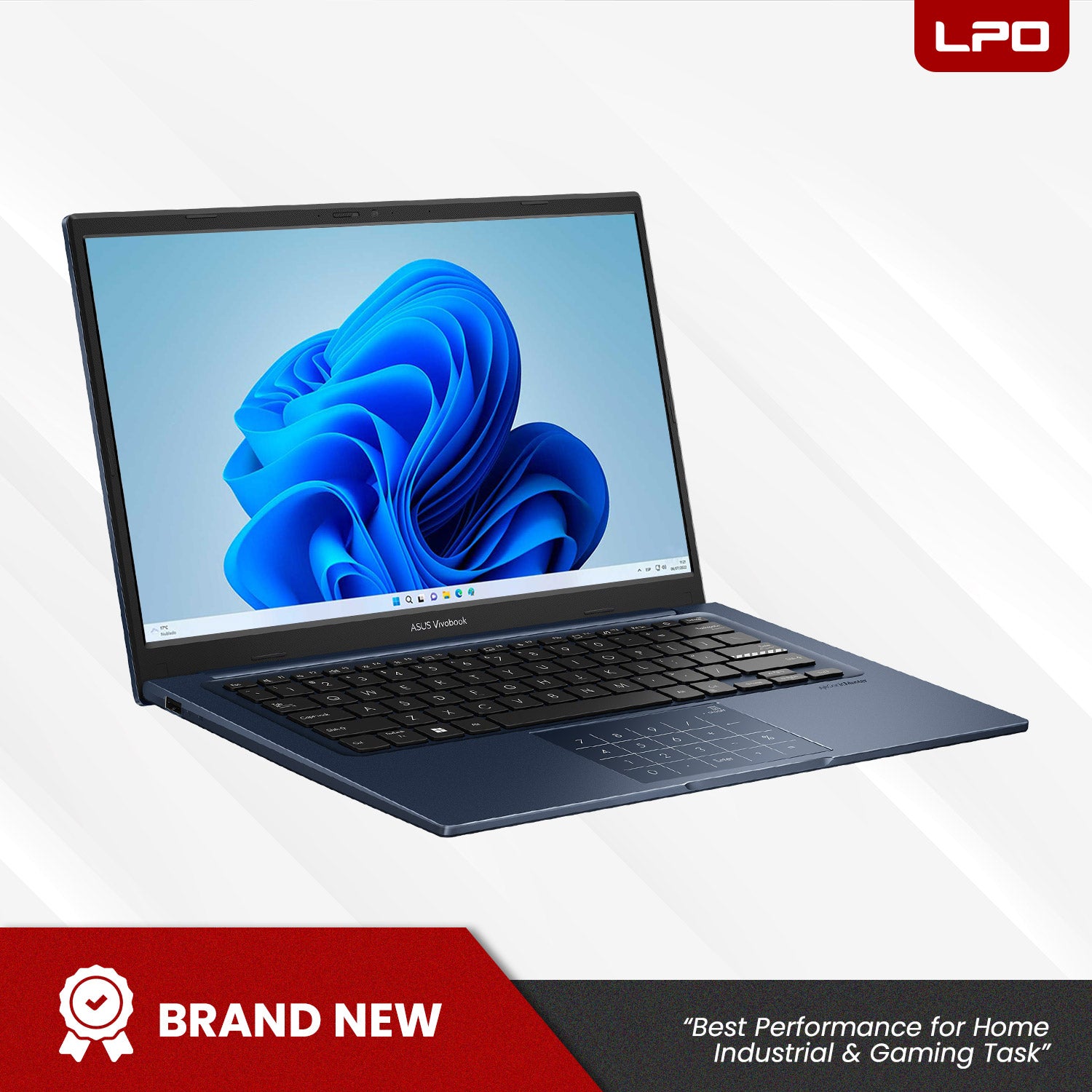 LPO Laptop Asus Vivobook 14 X1404V Intel Core i5-1334U @4.6Ghz 256GB SSD 4GB + 8GB(on board) DDR4 Intel Iris Xe 14.0 inch FHD Windows 11 Home