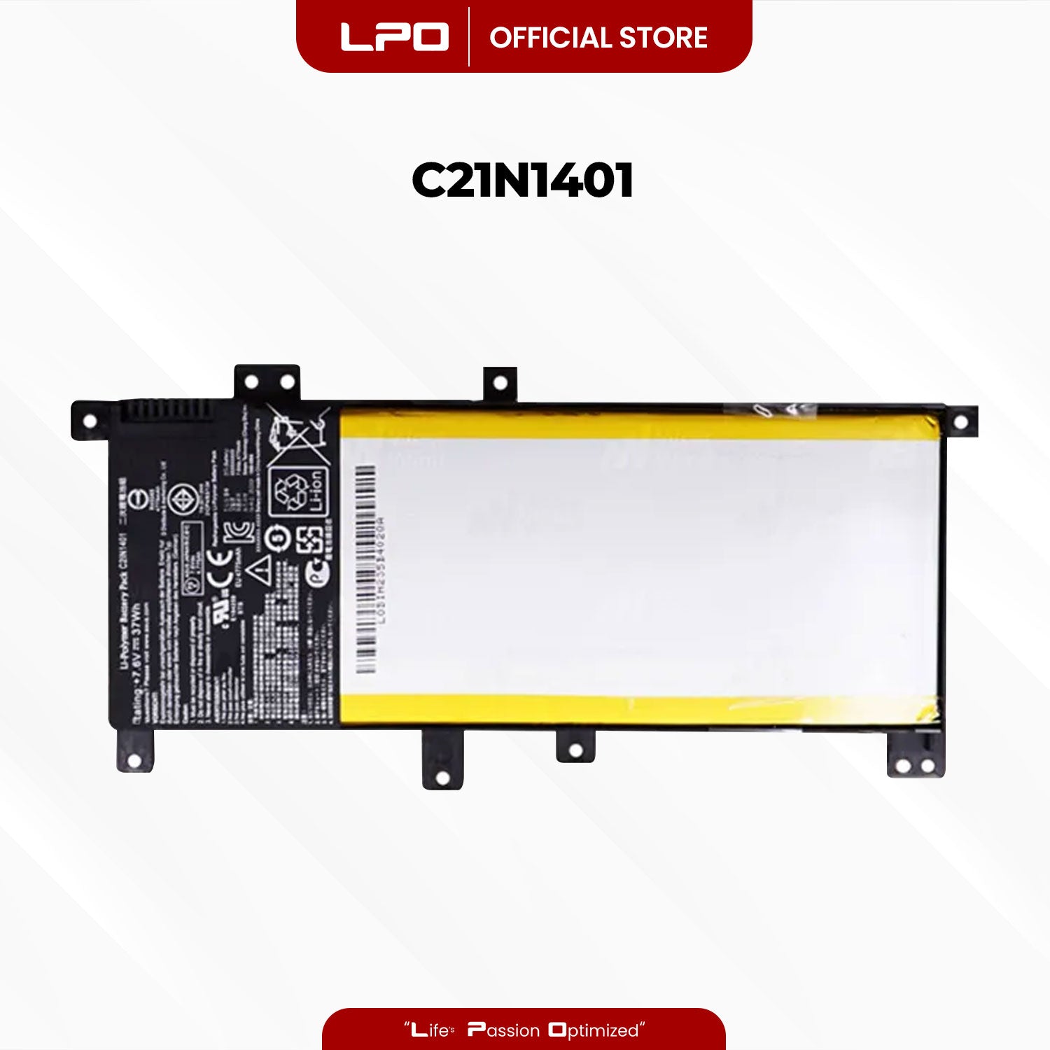 Laptop Battery C21N1401 Compatible with Asus X455LA Series X455LA, X455LA-WX002D