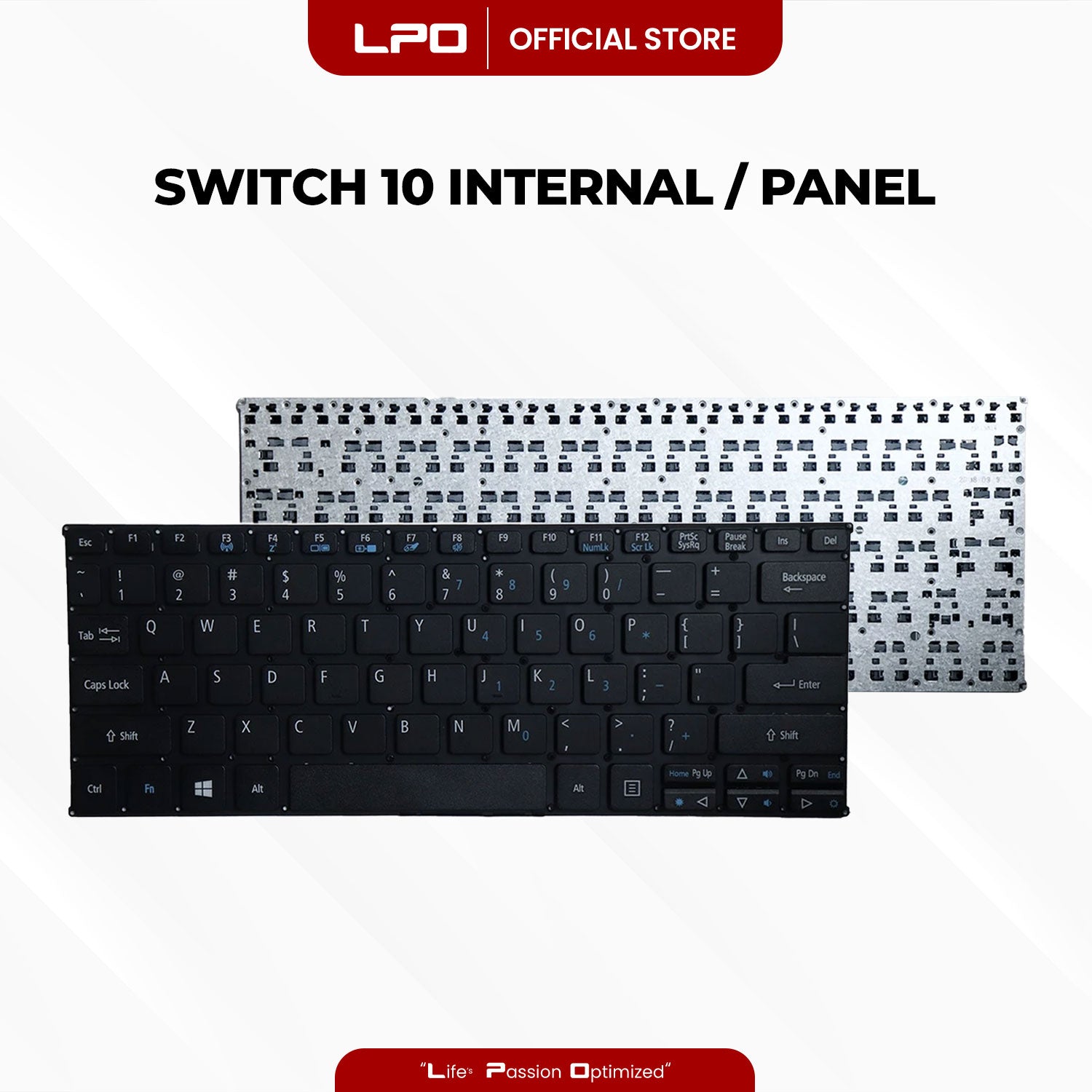 Laptop Keyboard ACER Switch 10 Internal / Panel Black US Compatible with Acer Switch 10 SW5-011