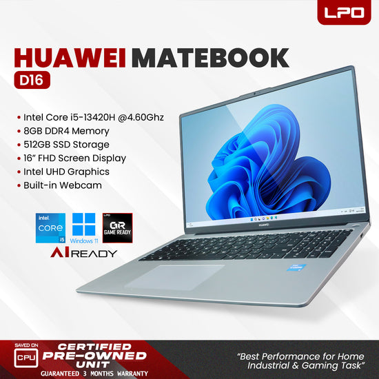 Pre-owned Huawei MateBook D16