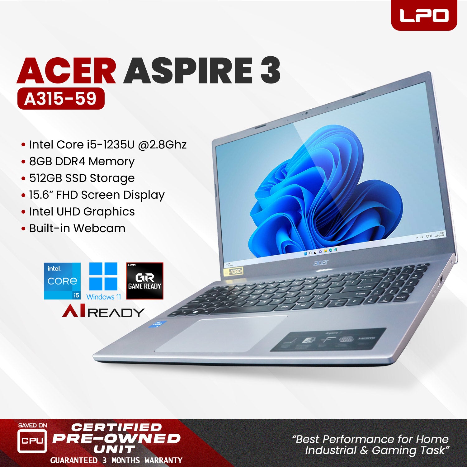 Pre-owned Acer Aspire 3 A315-59
