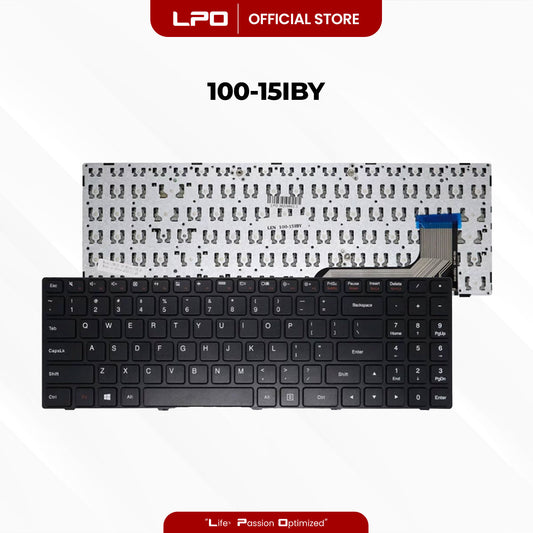 Laptop Keyboard LENOVO 100-15IBY External / Traditional Black US Compatible with Lenovo Ideapad 100-15IBY