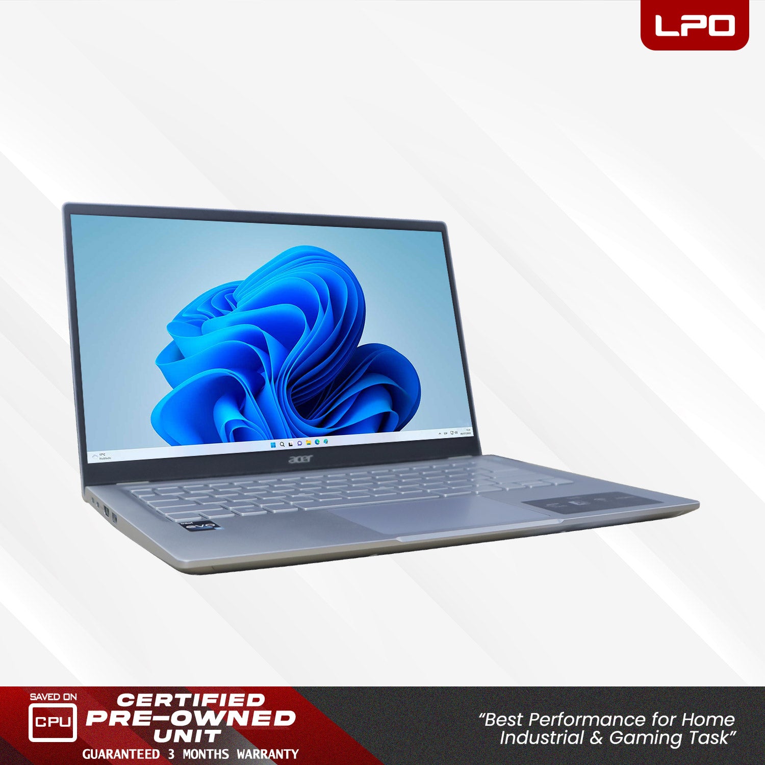 LPO Laptop Acer Swift 3 SP314-512 Intel Core i5-1240P, 1700MHz 12 Core(s)8GB DDR4 512GB SSD Win 11 Home 14.0