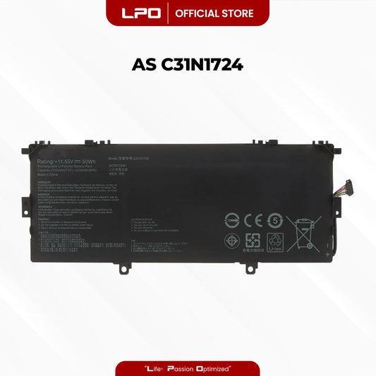 Laptop Battery C31N1724 Compatible with Asus ZenBook 13 U3100FAL UX331FA UX331FAL - LPO Laptop PC-Outlet