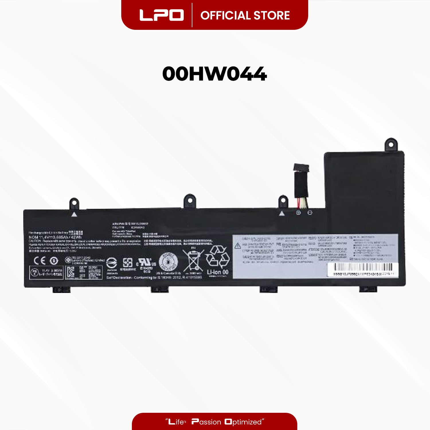 Laptop Battery 00HW044 Compatible with Lenovo ThinkPad Yoga 11E 3rd Gen 11E 20G8-S03400 20GA Series
