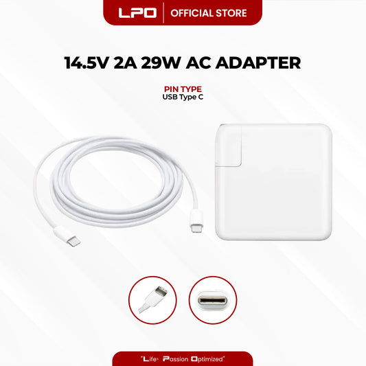 Laptop Charger MacBook 14.5V 2A 29W USB TYPE C Compatible with Macbook Pro Retina 12 inch A1534 A1540