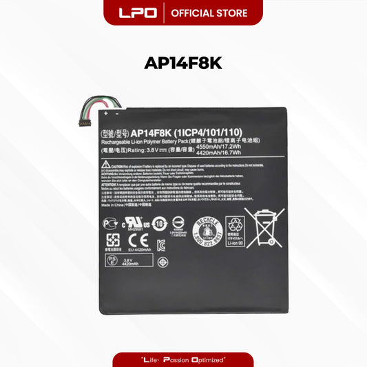 Laptop Battery AP14F8K Compatible with  Acer Iconia Tab W1-810, A1-850, Iconia Tab B1-820