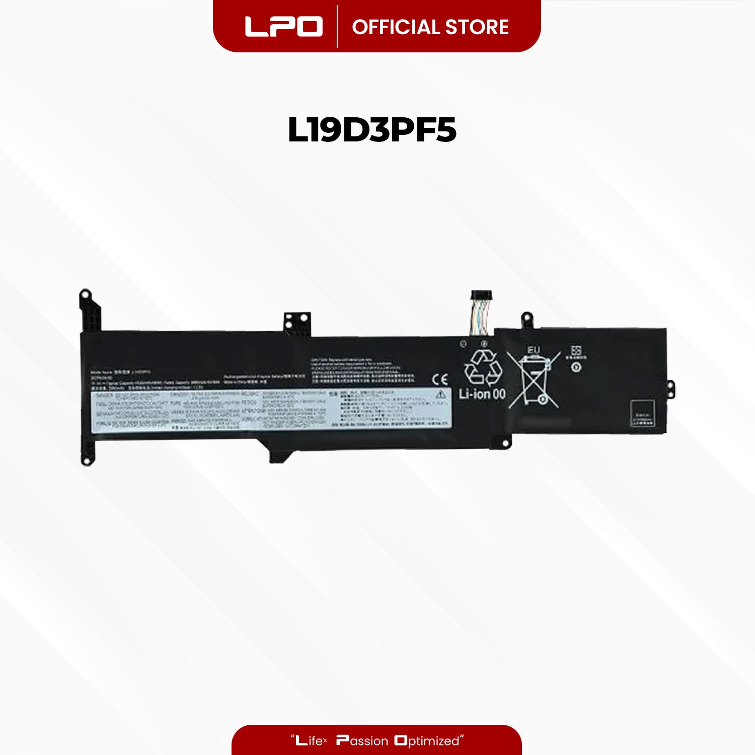 Laptop Battery L19D3PF5  Compatible with Lenovo IdeaPad 3-14ADA05 3-14ARE05 3-14IIL05