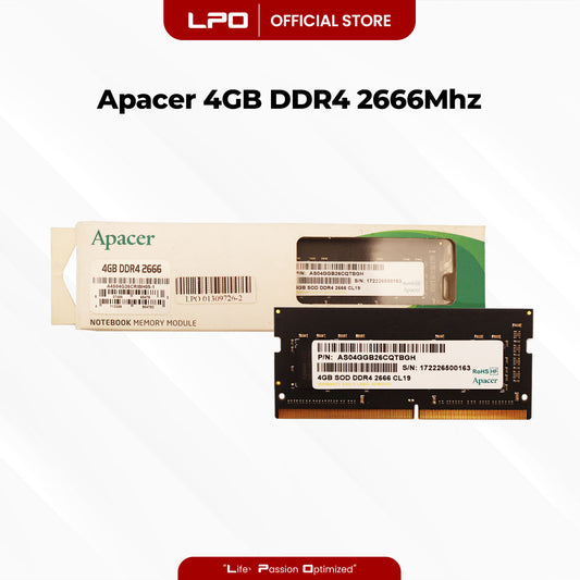 Apacer 4GB DDR4 2666Mhz SODIMM for Laptop RAM