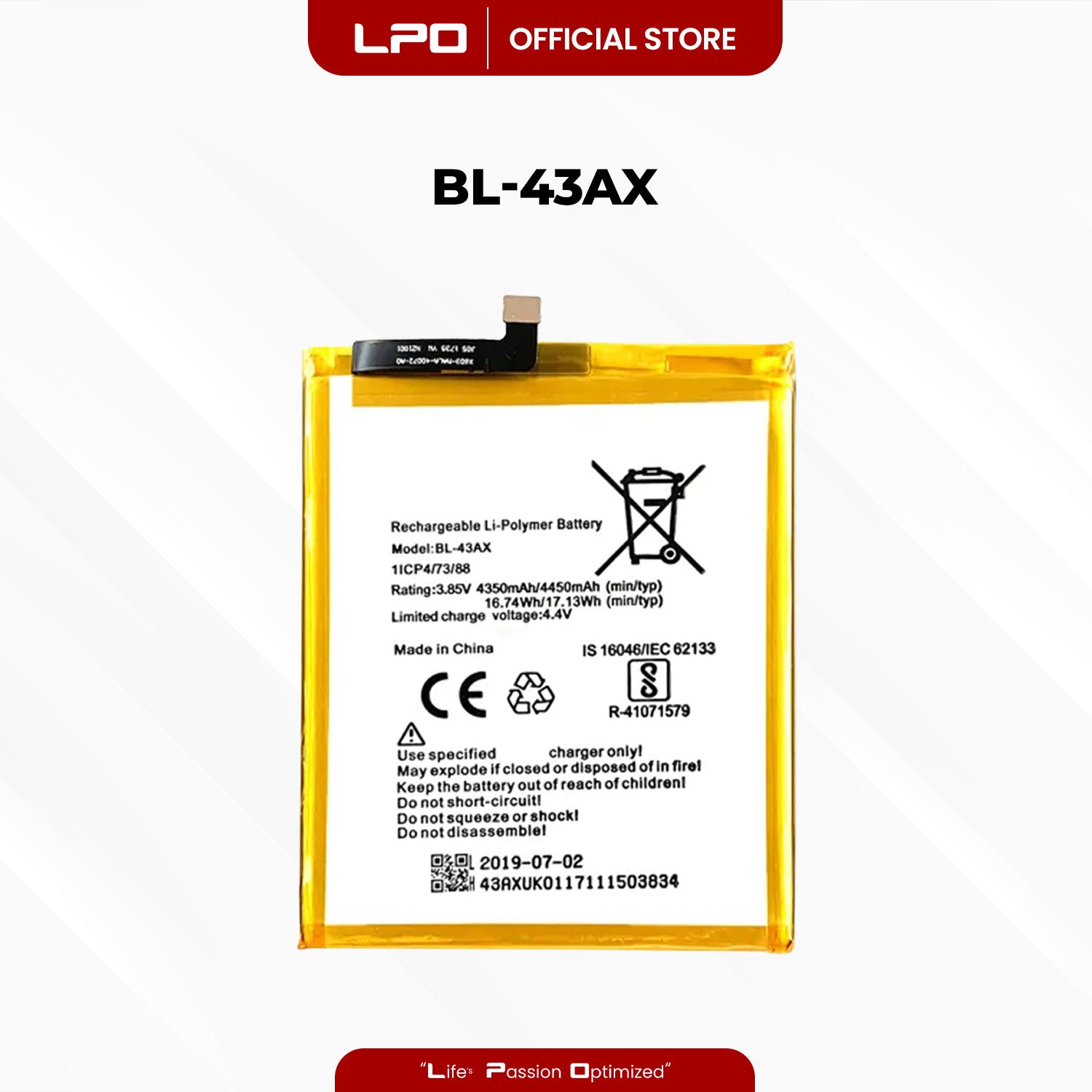 Cellphone Battery Infinix Zero 5 2018 BL-43AX Compatible with X603