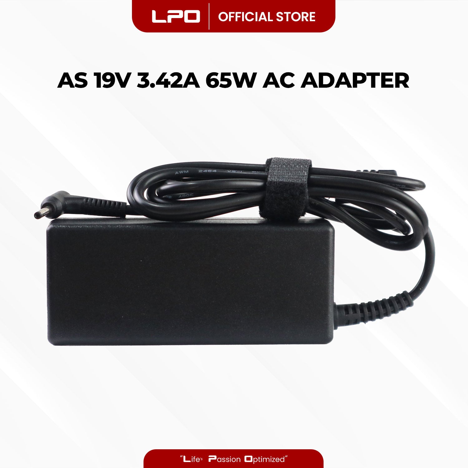 Laptop Charger Asus 19V 3.42A 65W Zenbook 3.0mm x 1.1mm Compatible with Asus UX21 Series
