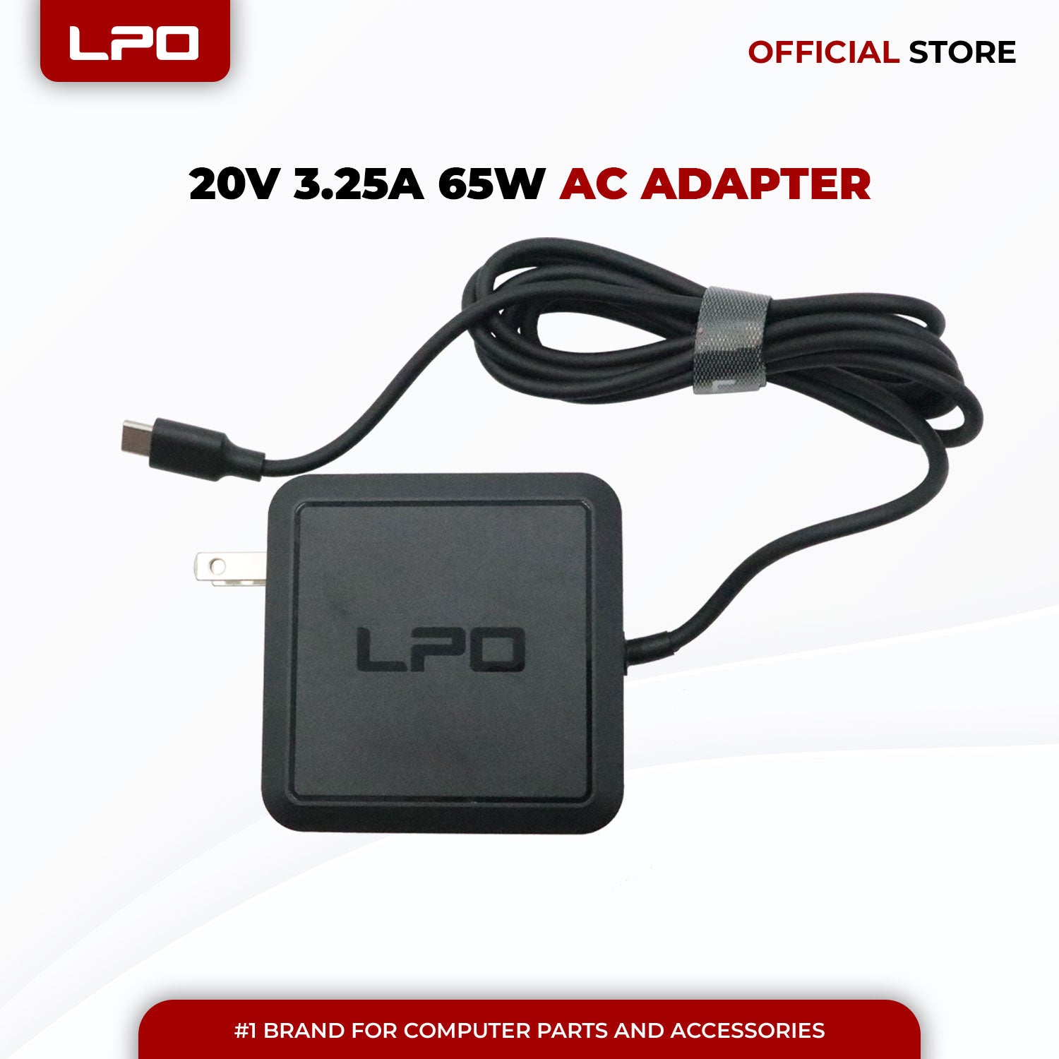 Laptop Charger Lenovo 20V 3.25A 65W TYPE C Compatible with Lenovo ThinkPad 25 T480