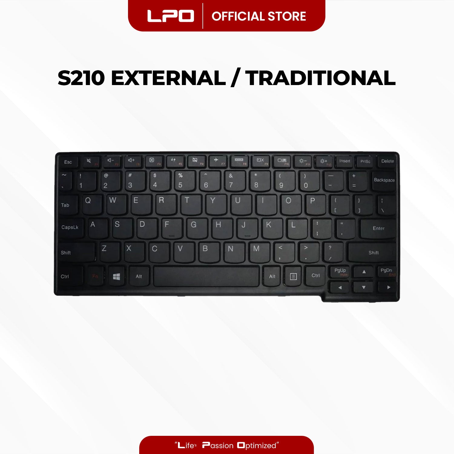 Laptop Keyboard LENOVO S210 External / Traditional Black US Compatible with Lenovo IdeaPad Yoga 11S S20-30 flex10g S210