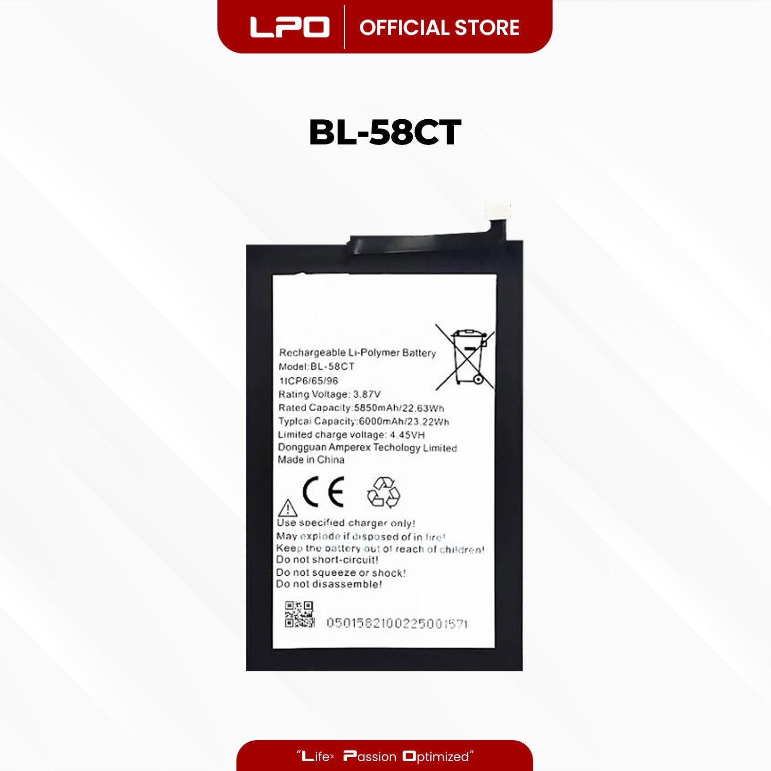 Cellphone Battery Tecno Spark 7T 2021 BL-58CT Compatible with Tecno Spark 7 2021 - LPO Laptop PC-Outlet