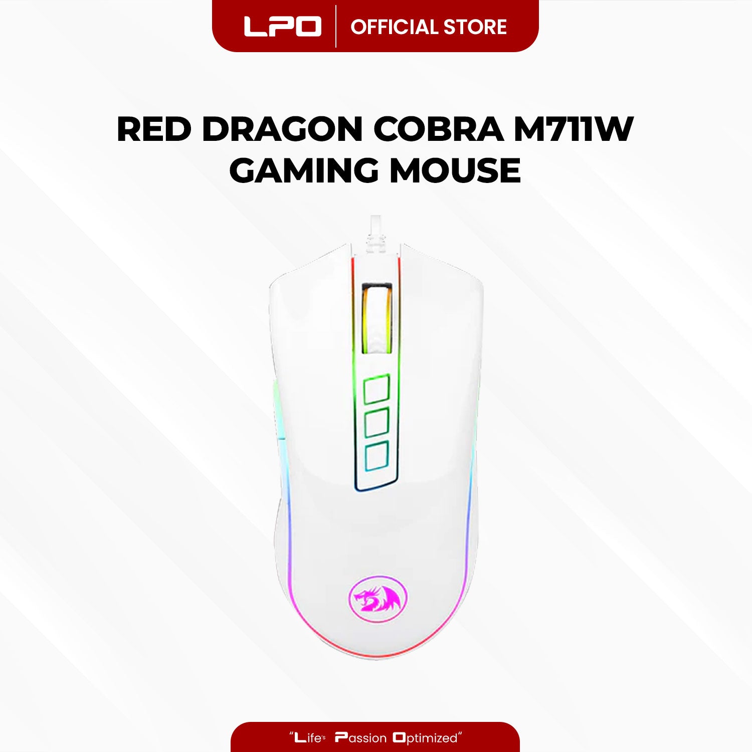 Redragon Cobra M711W Gaming Mouse RGB Colored Backlit Wired Mouse For PC Laptop Computer