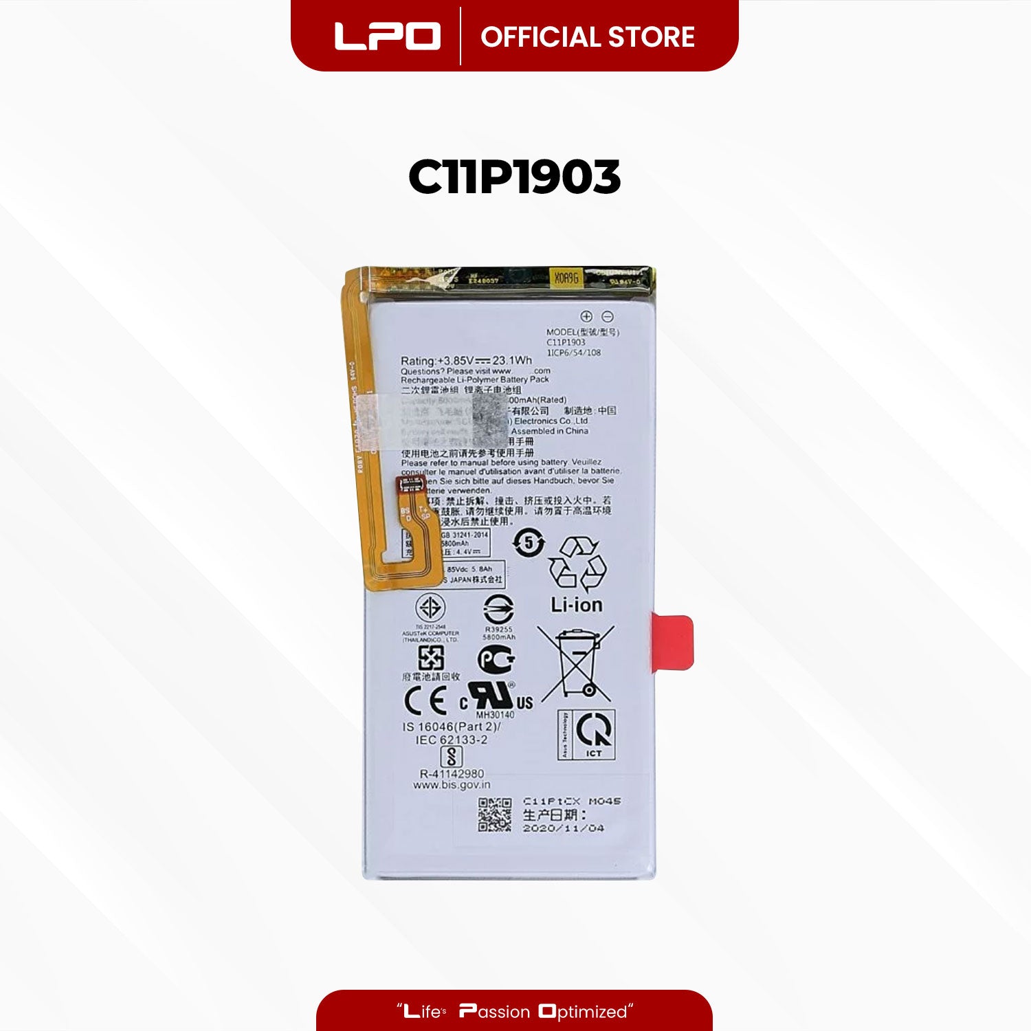 Cellphone Battery	Asus ROG Phone 3 2020 C11P1903 Compatible with ASUS_I003D, ZS661KS