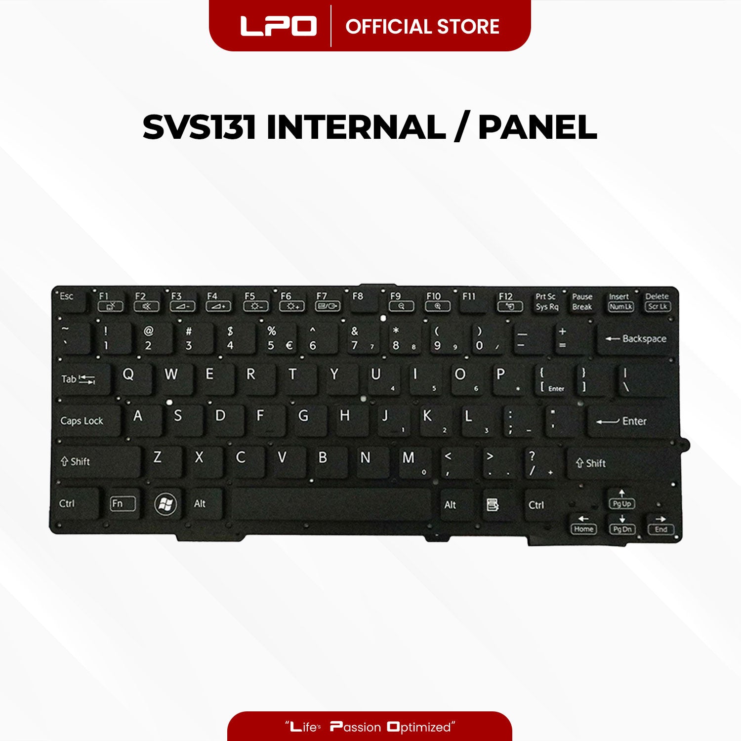 Laptop Keyboard SONY SVS131 Internal / Panel Black US Compatible with Sony SVS-13 SVS13