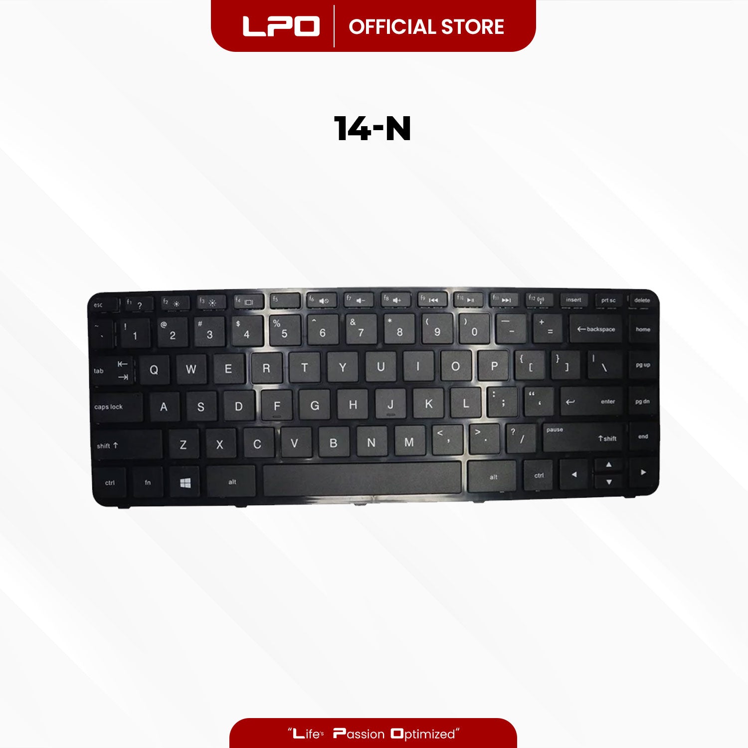 Laptop Keyboard HP 14-N External / Traditional Black US Compatible with HP Pavilion 14N, 14-N000, 14N063TX