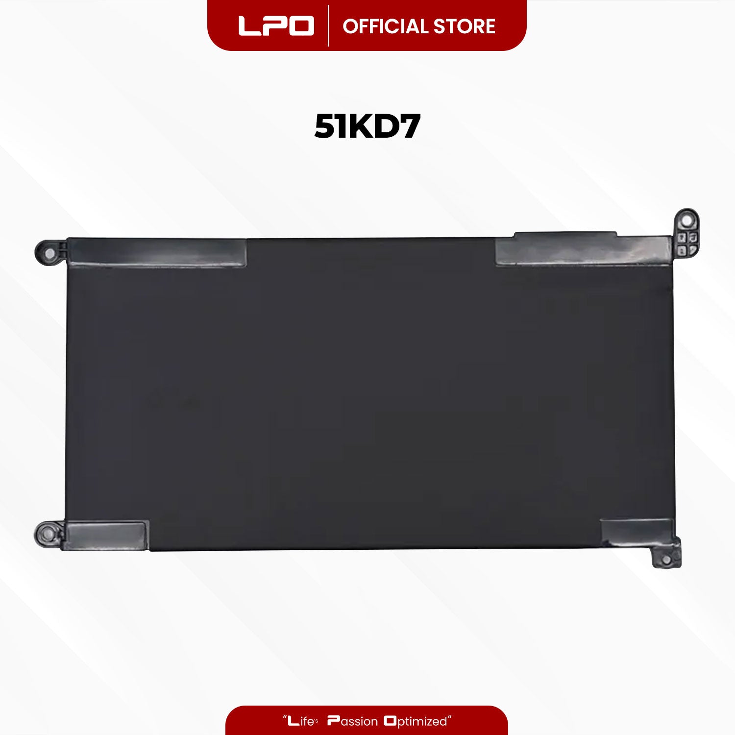 Laptop Battery 51KD7 Compatible with Dell Chromebook 5190 (P28T001) 2-In-1 (P28T002) Series