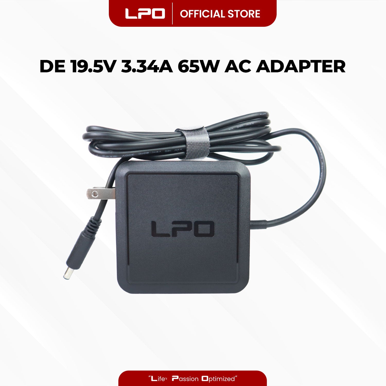Laptop Charger Dell 19.5V 3.34A 65W Circle Medium 4.5mm x 3.0mm Compatible with Dell Inspiron (3551), (7348), 11 3000 (3148), 14 (5442), 14 3000(3451), 14z (5423)