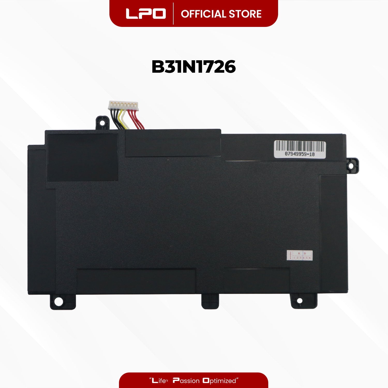 Laptop Battery B31N1726 TYPE A Compatible with ASUS FX80GE8750-1, FX504GE, FX80 - LPO Laptop PC-Outlet