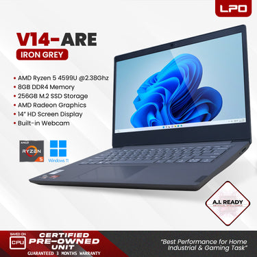 Laptop Lenovo V14-ARE AMD Ryzen 5 4599U 2.38Ghz 8GB DDR4 256GB M.2 SSD AMD Radeon 14.0