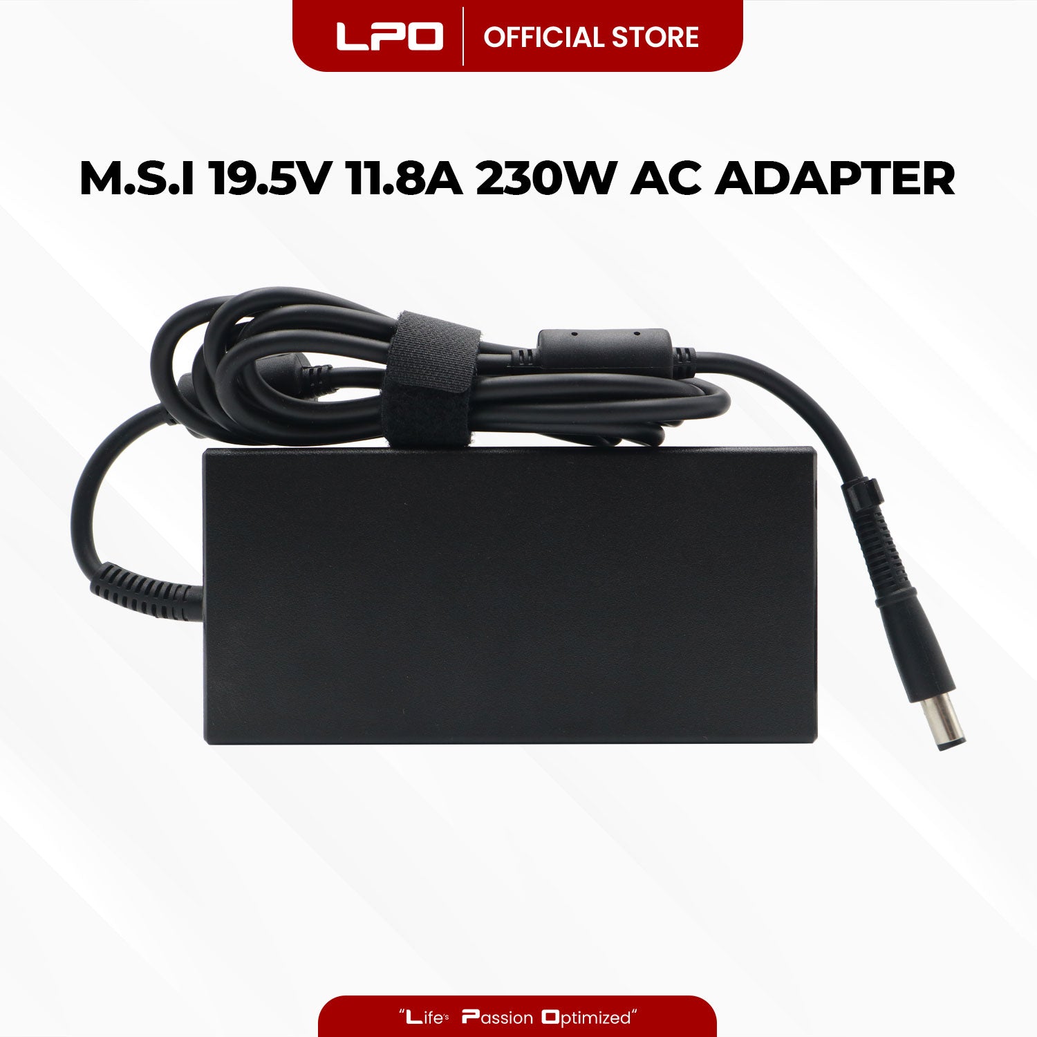 Laptop Charger MSI 19.5V 11.8A 230W Circle Pin 7.4mm x 5.0mm Compatible with MSI: GT72S 6QF(DOMINATOR PRO G)-028XUS
