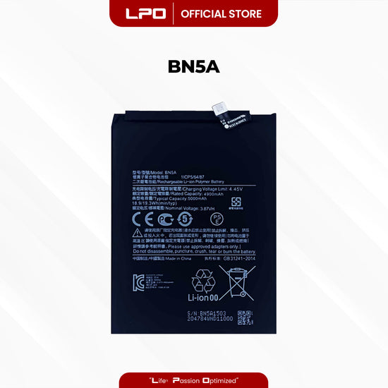 Cellphone Battery Xiaomi Redmi Note 10 5G 2021 BN5A Compatible with Xiaomi Poco M3 Pro 5G, Redmi 10 - LPO Laptop PC-Outlet