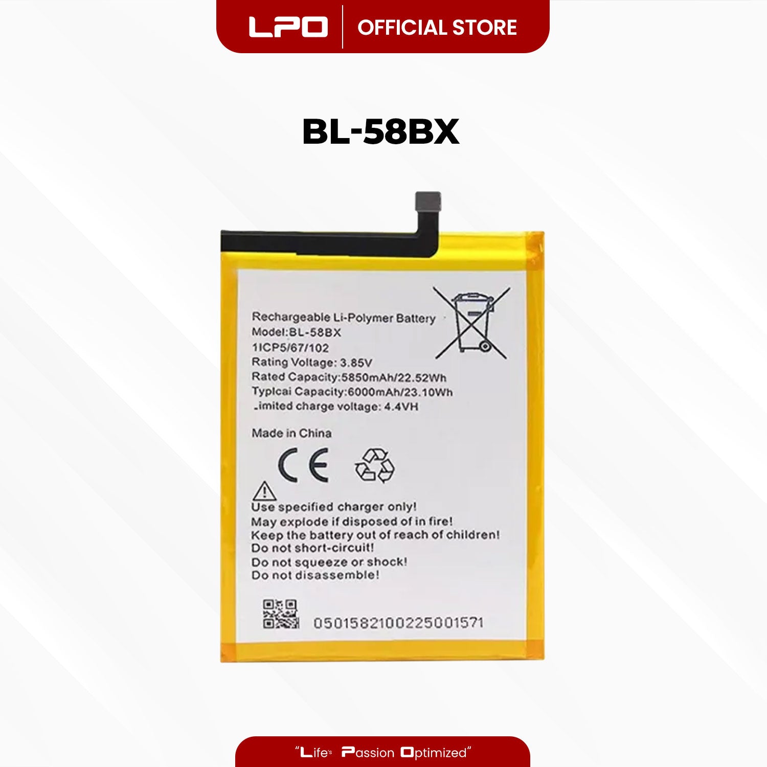 Cellphone Battery	Infinix Hot 9 Play 2020	BL-58BX Compatible with X680, X680B, X680C - LPO Laptop PC-Outlet